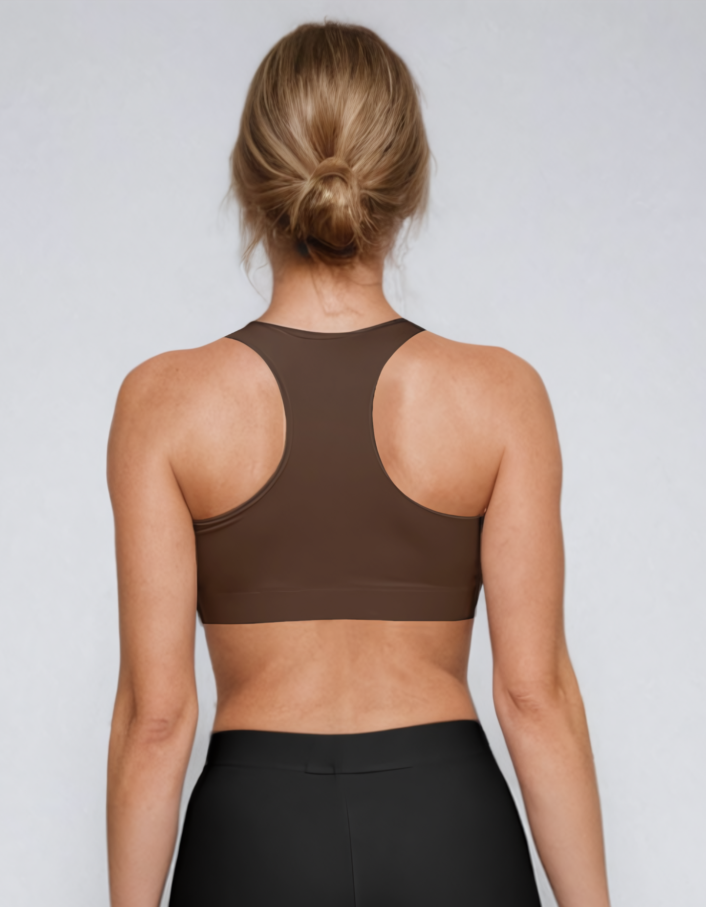 Ascend Brown Sports Bra