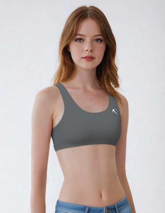 Ascend Grey Sports Bra